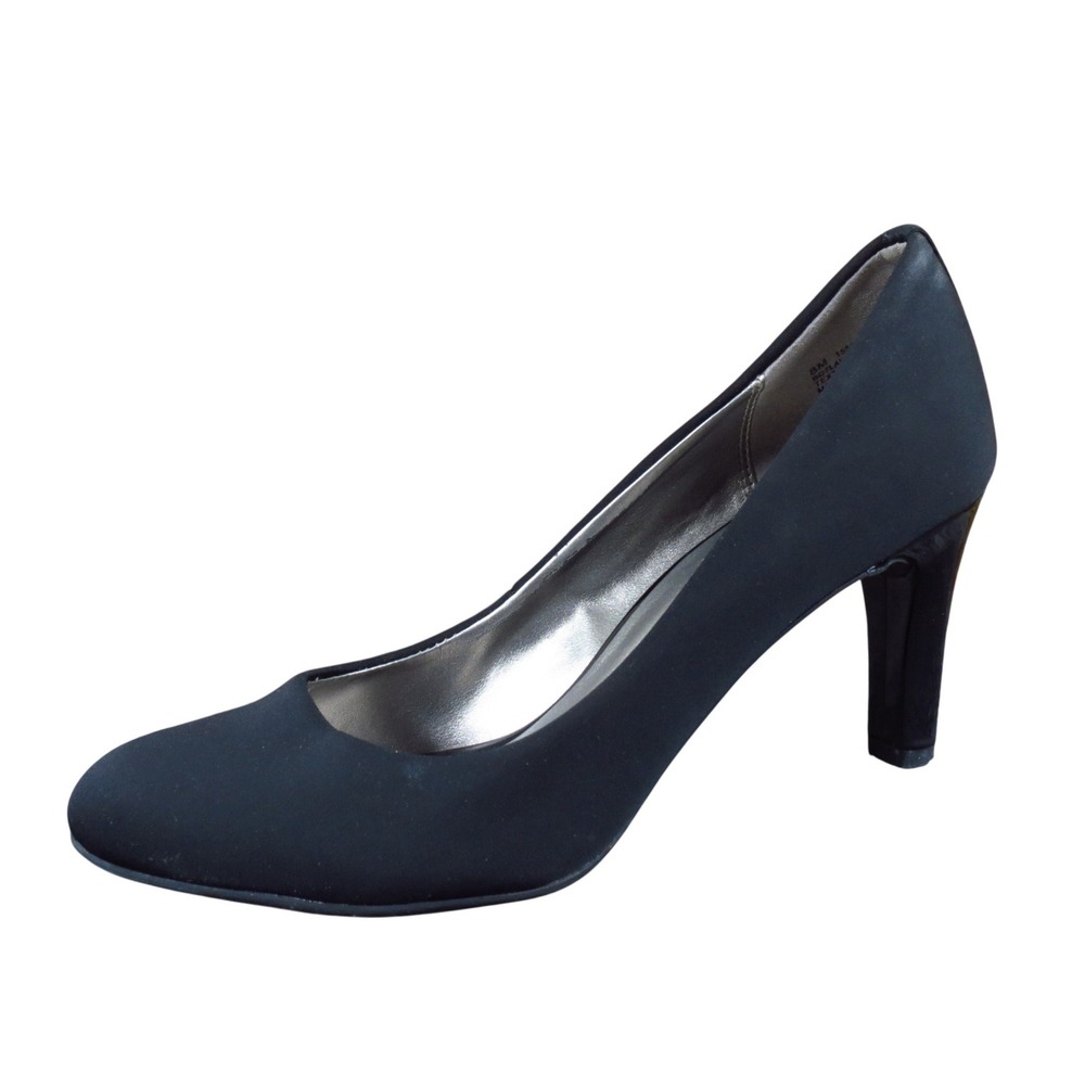 Bandolino Lauretta Womens Pump Heels Size 8M Professional Dress Black Textile